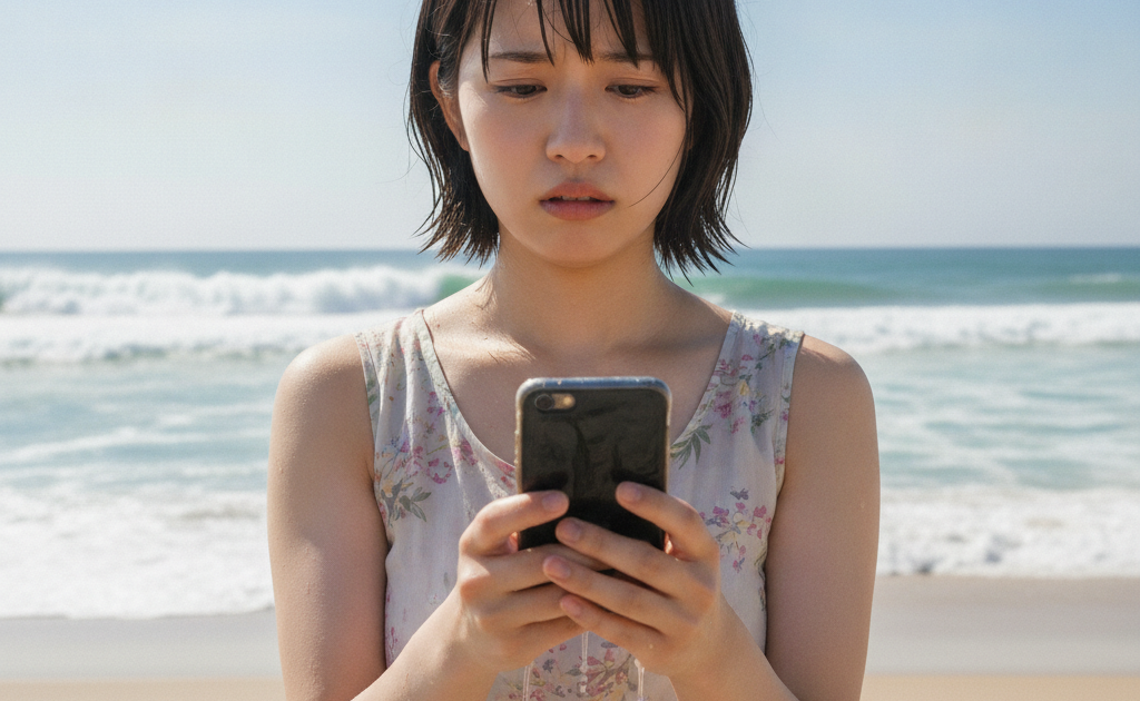 夏の海・プール・川遊びでスマホが水没！塩水・塩素水ダメージの正しい対処法と修理費用完全ガイド【2026年版】