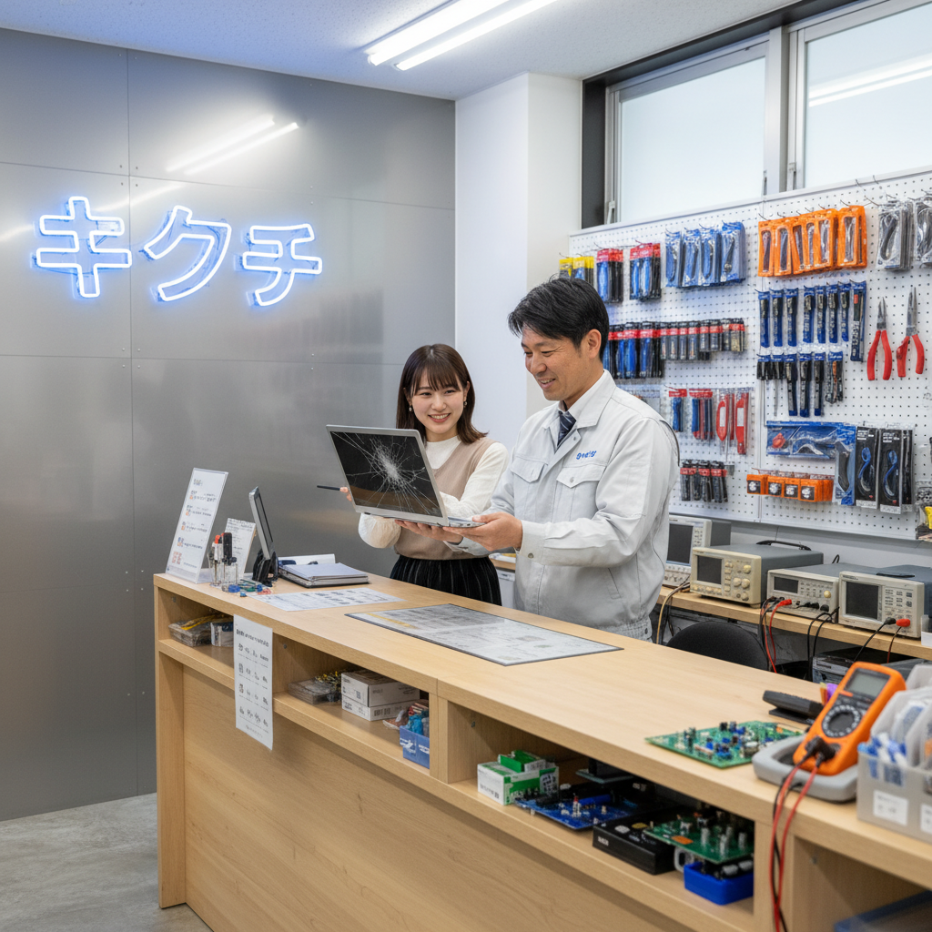 修理の様子