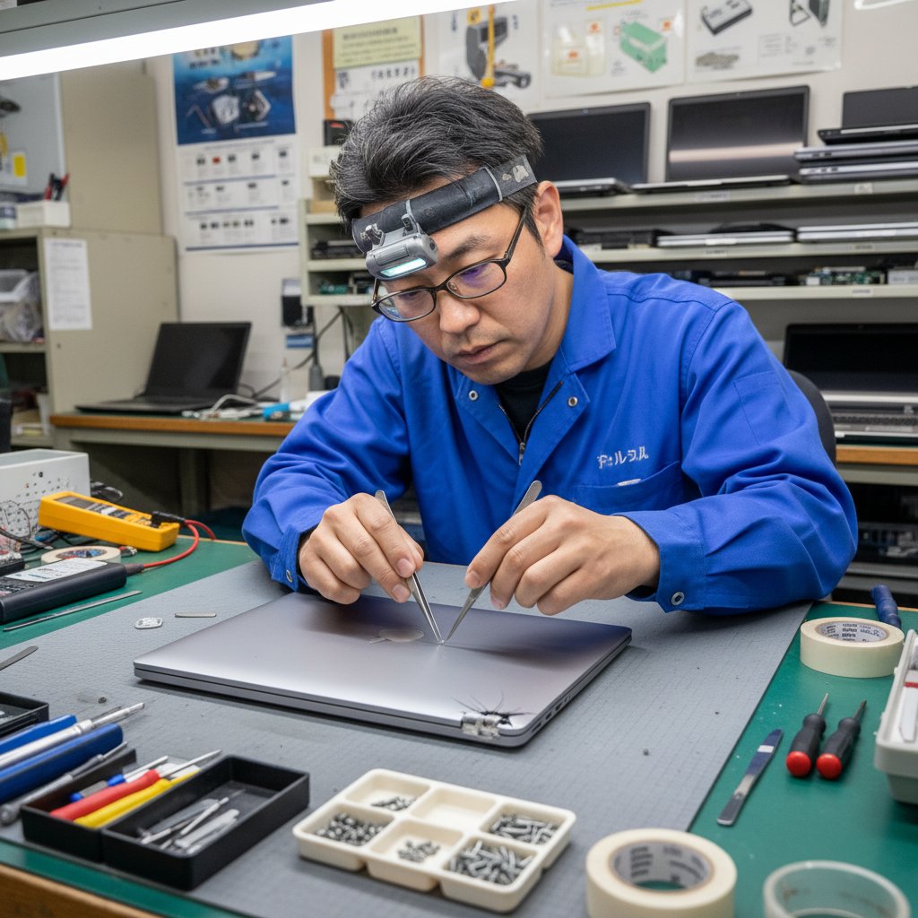 ノートPCのヒンジ故障・液晶が閉まらない・開かない原因と修理費用