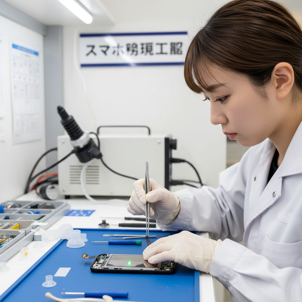 修理の様子