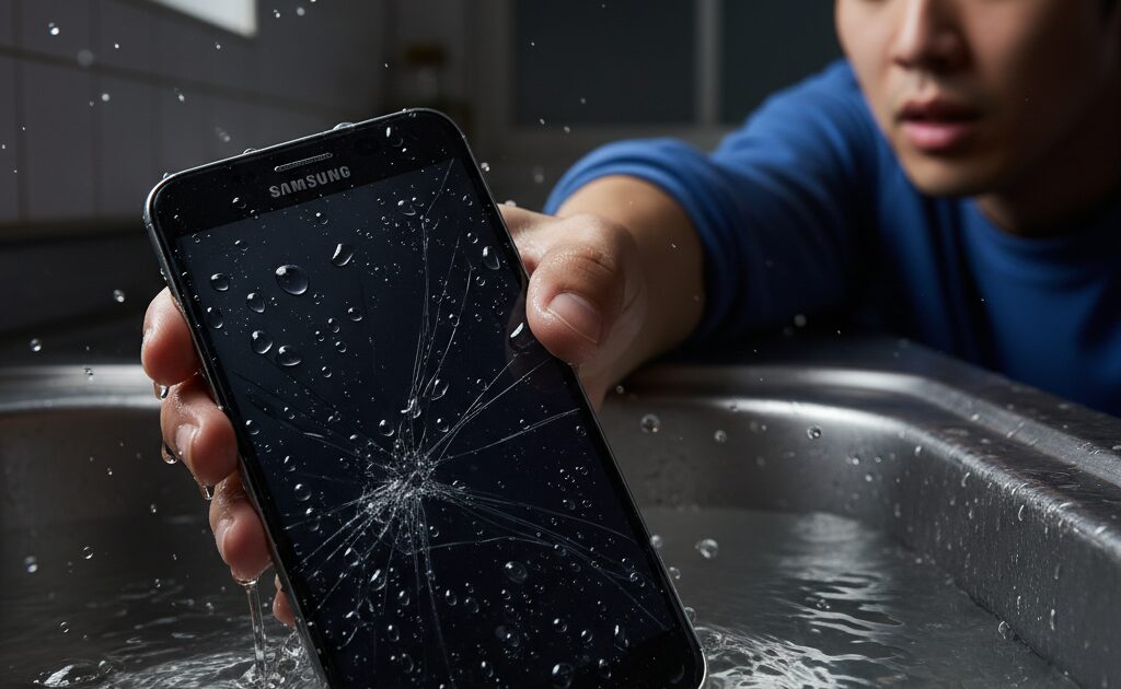 Androidスマホ水没の対処法と修理費用｜Galaxy・Pixel・AQUOSの場合