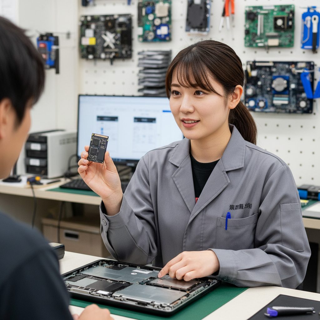 修理の様子