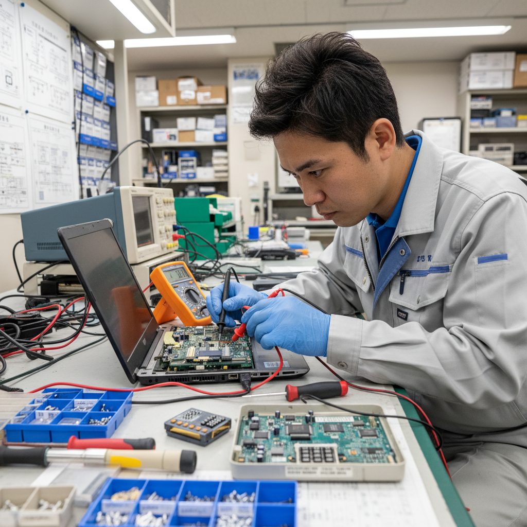 修理の様子