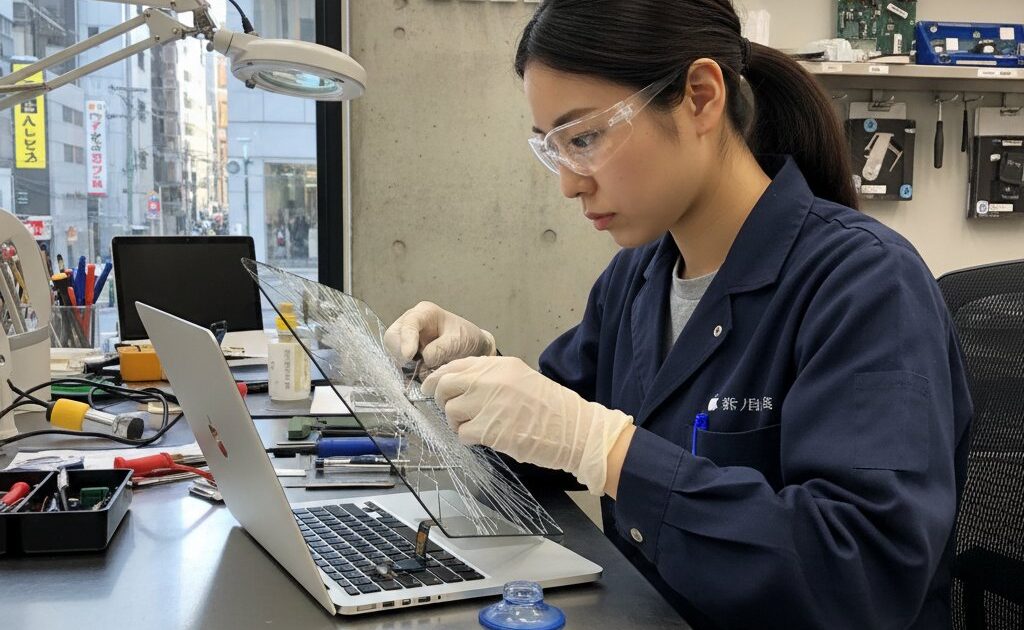 MacBook画面割れ修理（費用・修理先の選び方・注意点）