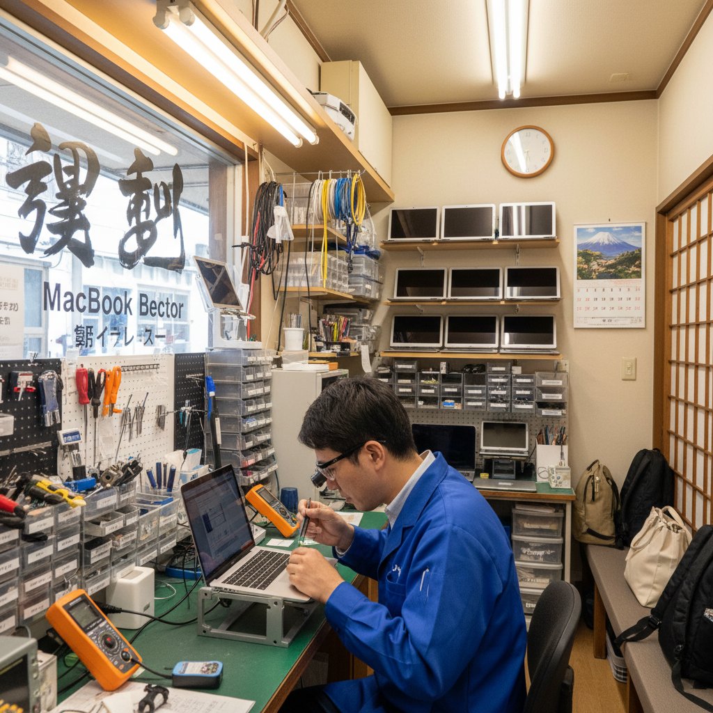 MacBook修理完了後の状態確認