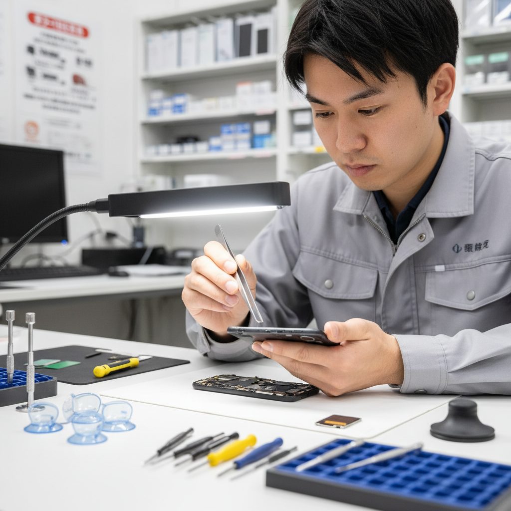 修理の様子