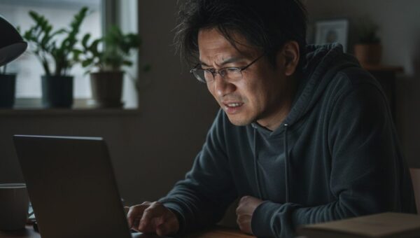 ノートPCの液晶が暗い・バックライト故障の原因と修理