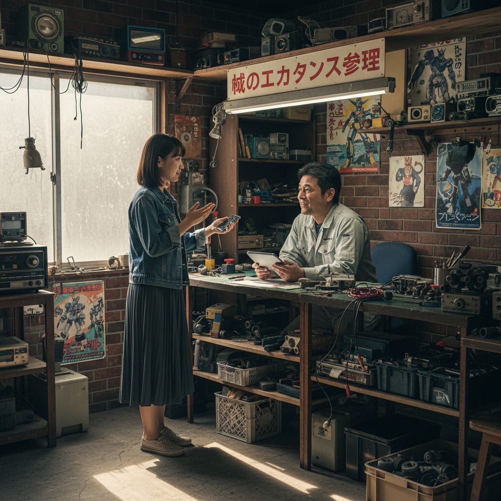 修理の様子