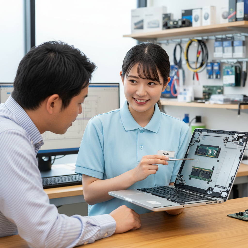修理の様子