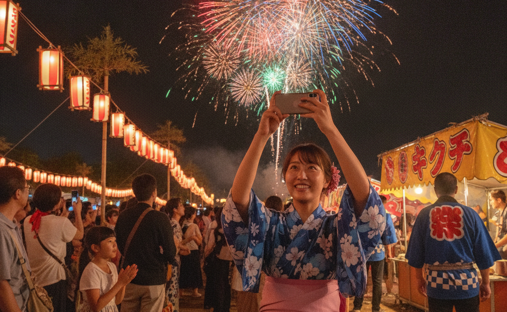 花火大会・夏祭りでスマホ・カメラが壊れた！落下・水没・砂・汗トラブルと修理費用完全ガイド【2026年夏版】