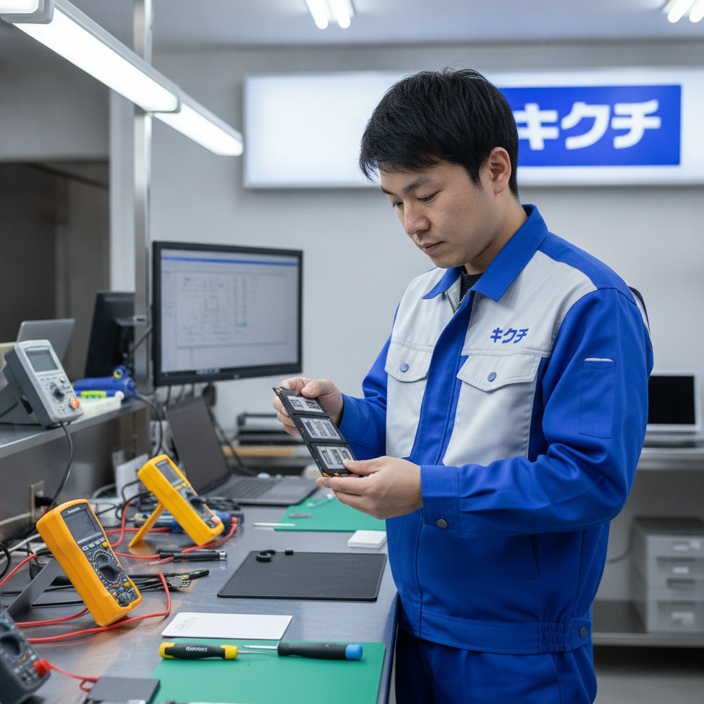 バッテリー交換修理の様子