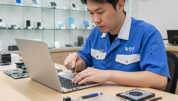 ASUS・Dell・Lenovo・HPノートPC修理を行う修理のキクチのスタッフ