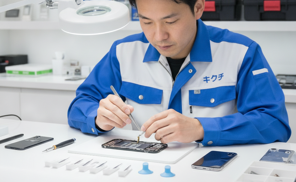 iPhone17シリーズ修理の様子