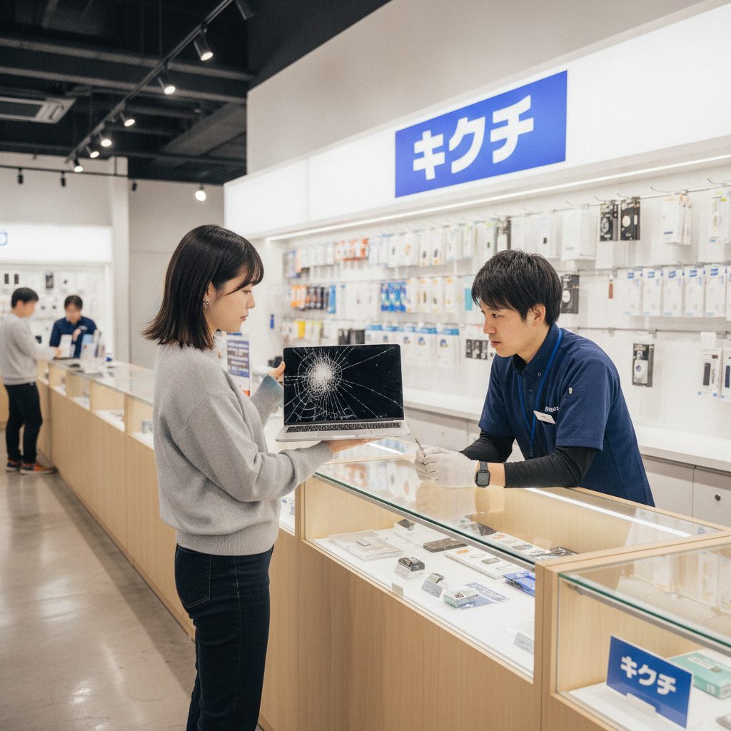 日本メーカーノートPC修理の様子