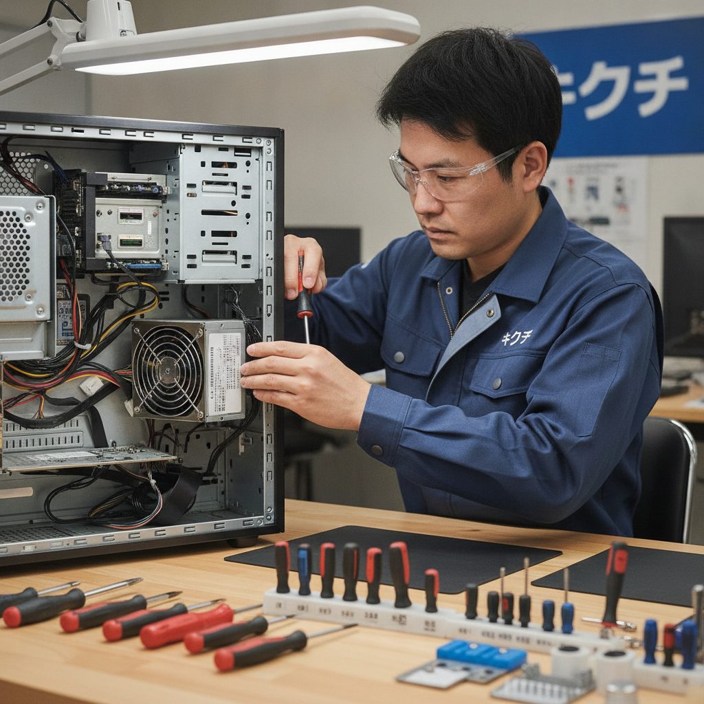 デスクトップPC修理の様子