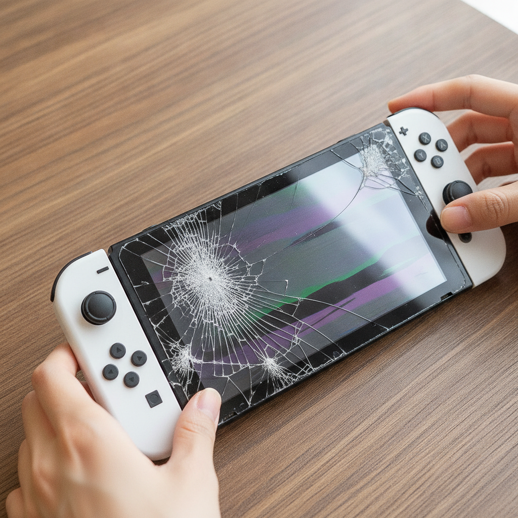 Nintendo Switch Lite画面割れ