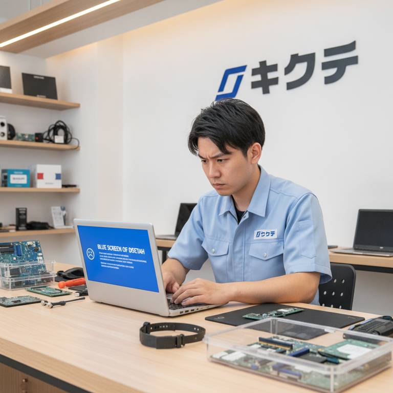 Windows11アップデートトラブルのパソコン修理診断の様子