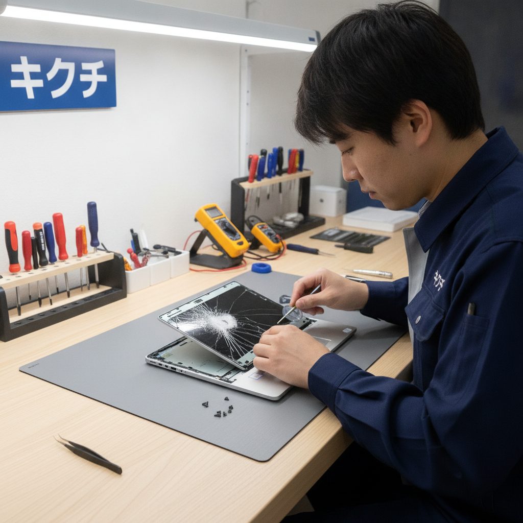Dell ノートPC修理の様子