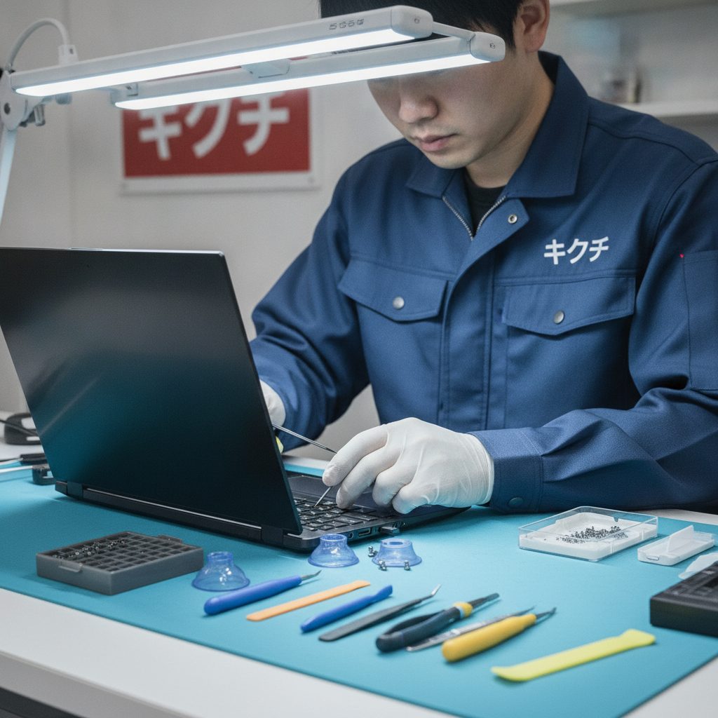 ASUS ノートPC修理の様子