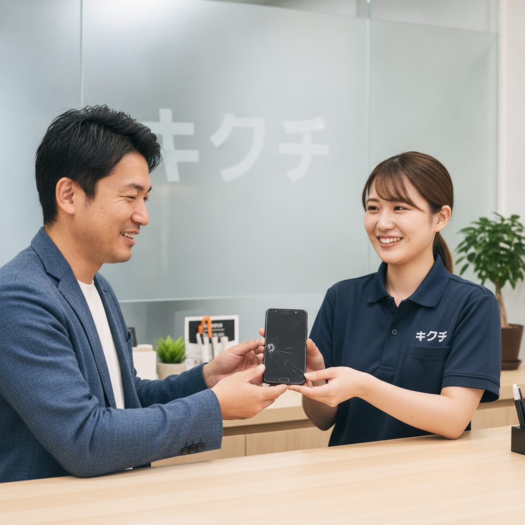 Galaxy S25修理の様子