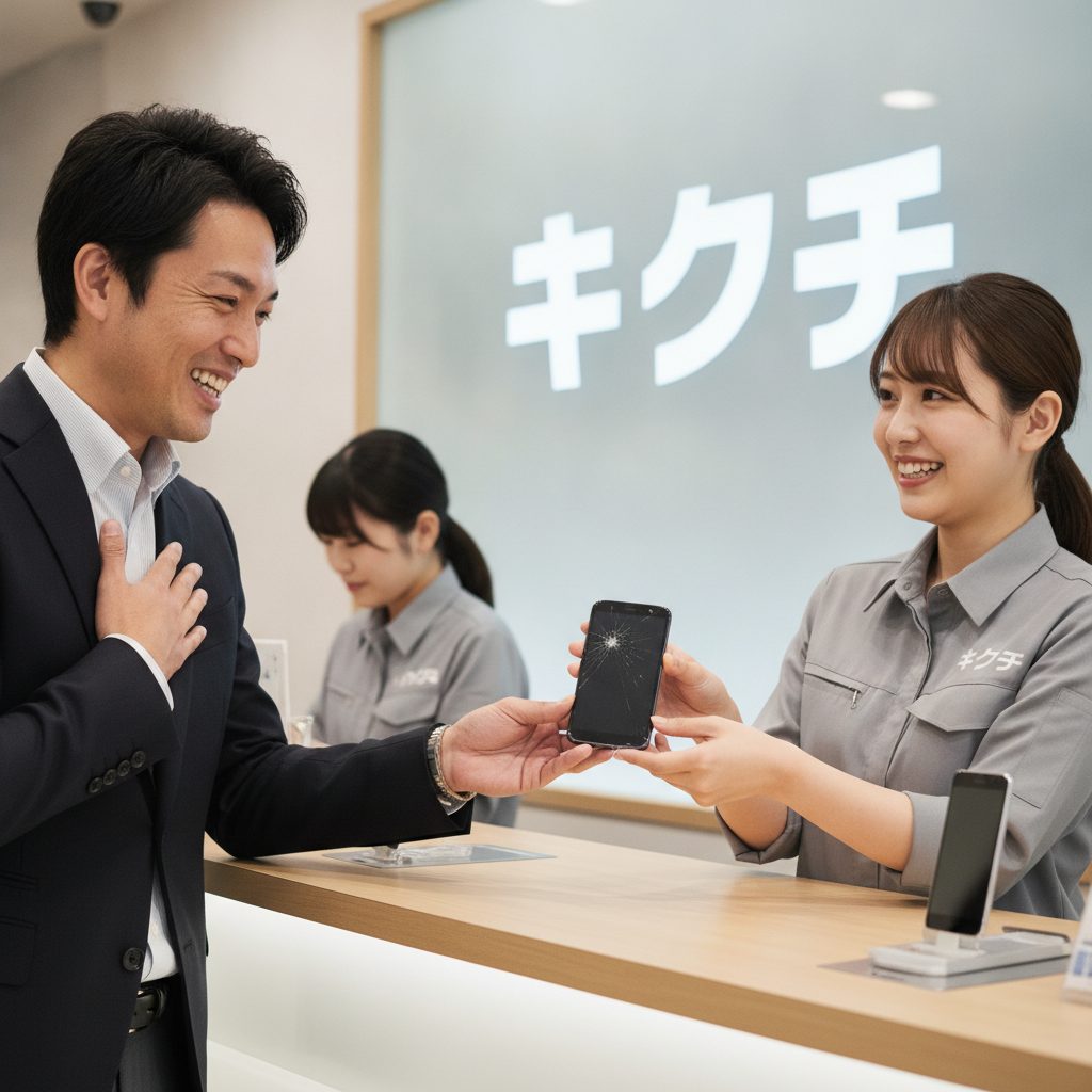 Galaxy S25修理の様子