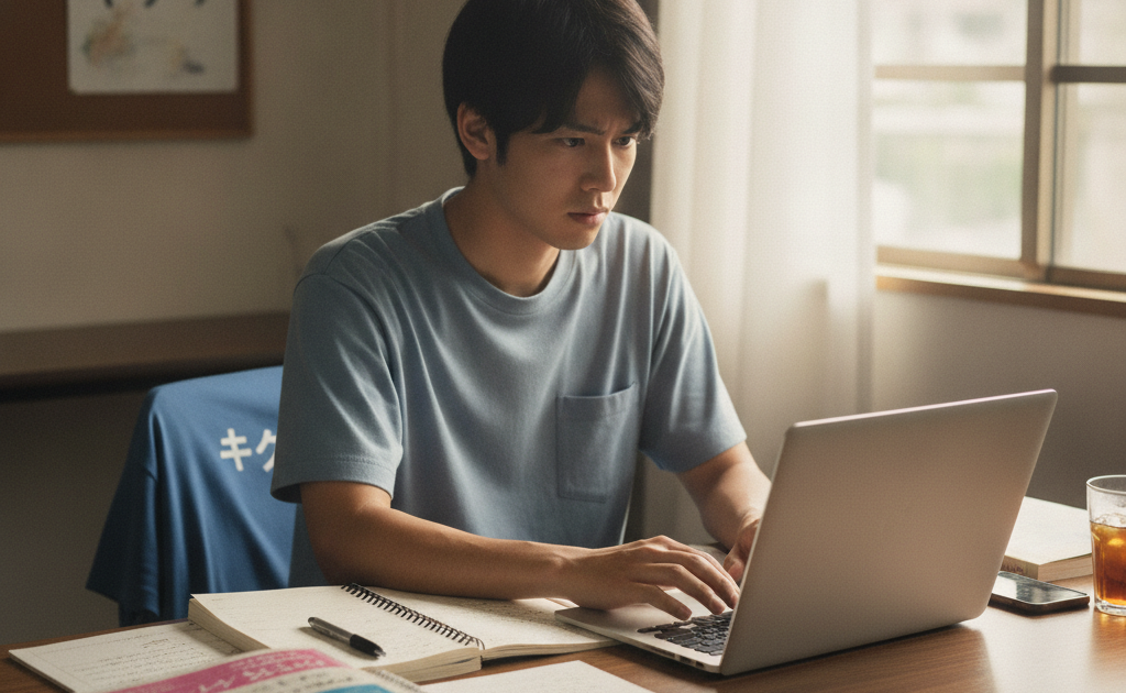 夏休み明けにノートパソコンが起動せず困る大学生