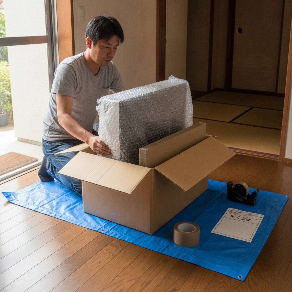 一体型デスクトップPCを郵送修理に出す際の梱包手順