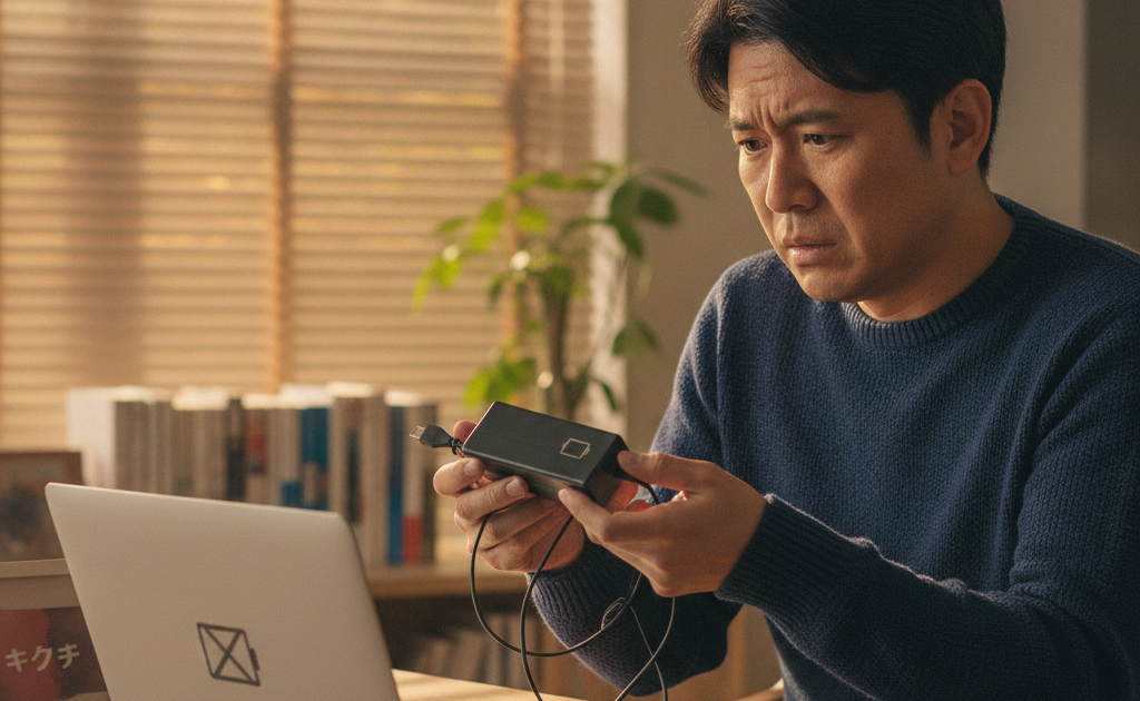 ACアダプターの不具合に困るノートパソコンユーザー