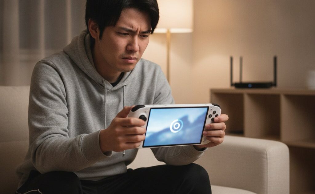 PS Portalがリモートプレイの読み込み画面で止まり困っている男性