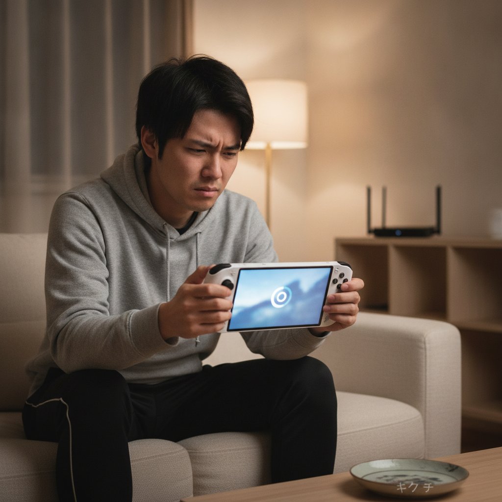 PS Portalがリモートプレイの読み込み画面で止まり困っている男性